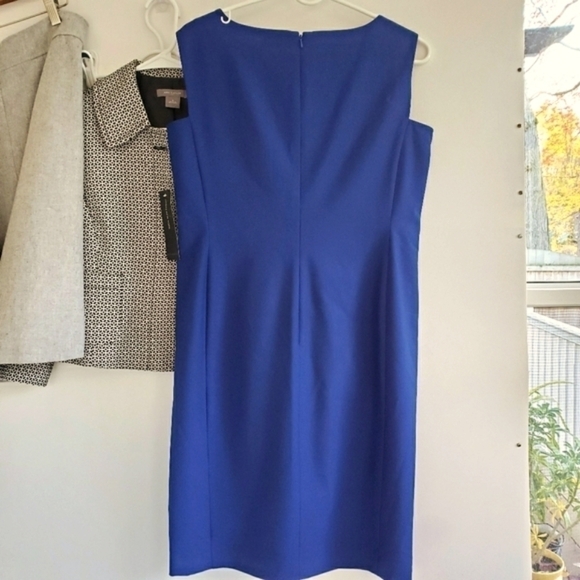 Nwt Jones of New York Blue Gathered Cocktail Dress - Picture 3 of 5